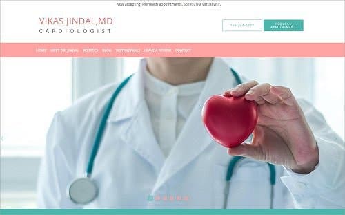 Cardiology Website Example