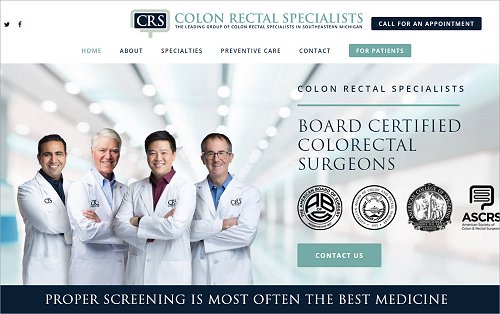Colon Rectal Specialist Website Example