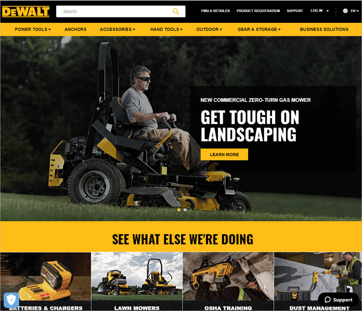 DeWalt Homepage