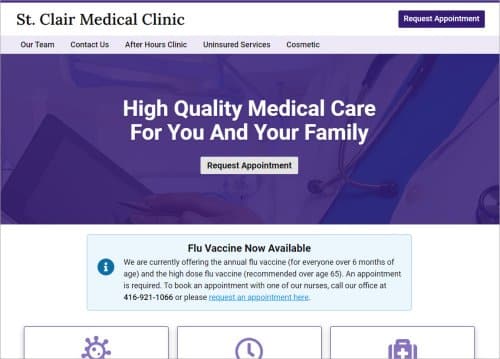Family Medicine/General Practice Website Example