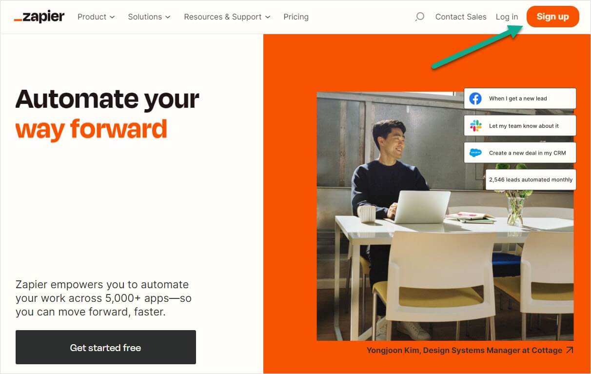 Step 1: Create A Free Zapier Account